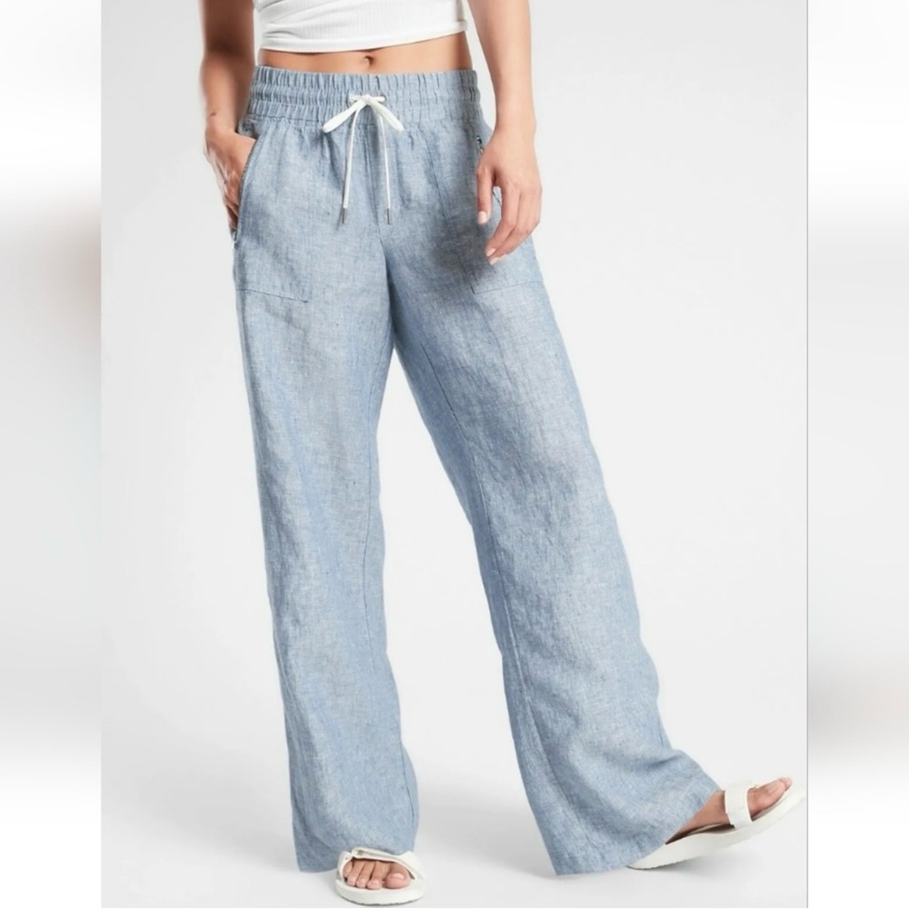 Athleta Linen Cabo Pants
